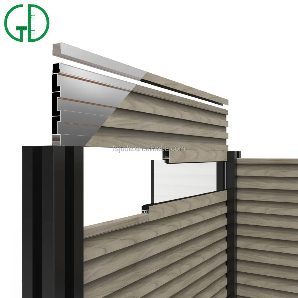 painéis de vedação de privacidade de alumínio desenhos de jardim de varanda moderna de varanda kit ao ar livre de 8ft 8ft 6 painéis de cerca de alumínio pretos - Imagem 3