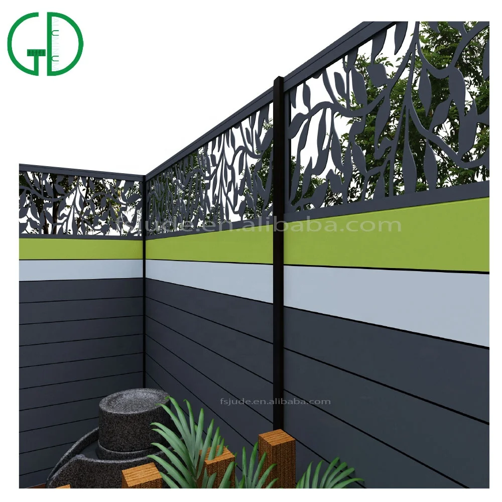 aluminum fence panels black for garden expandable garden outdoor designs foldable fencing composite fence
