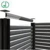 american style 6 foot aluminum fence pool 3d curved canada australia america temporary system fence panel