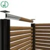 england style aluminum picket fence decorative garden trellis fencing small no dig aluminum fence panels composite wood screen - Image 5