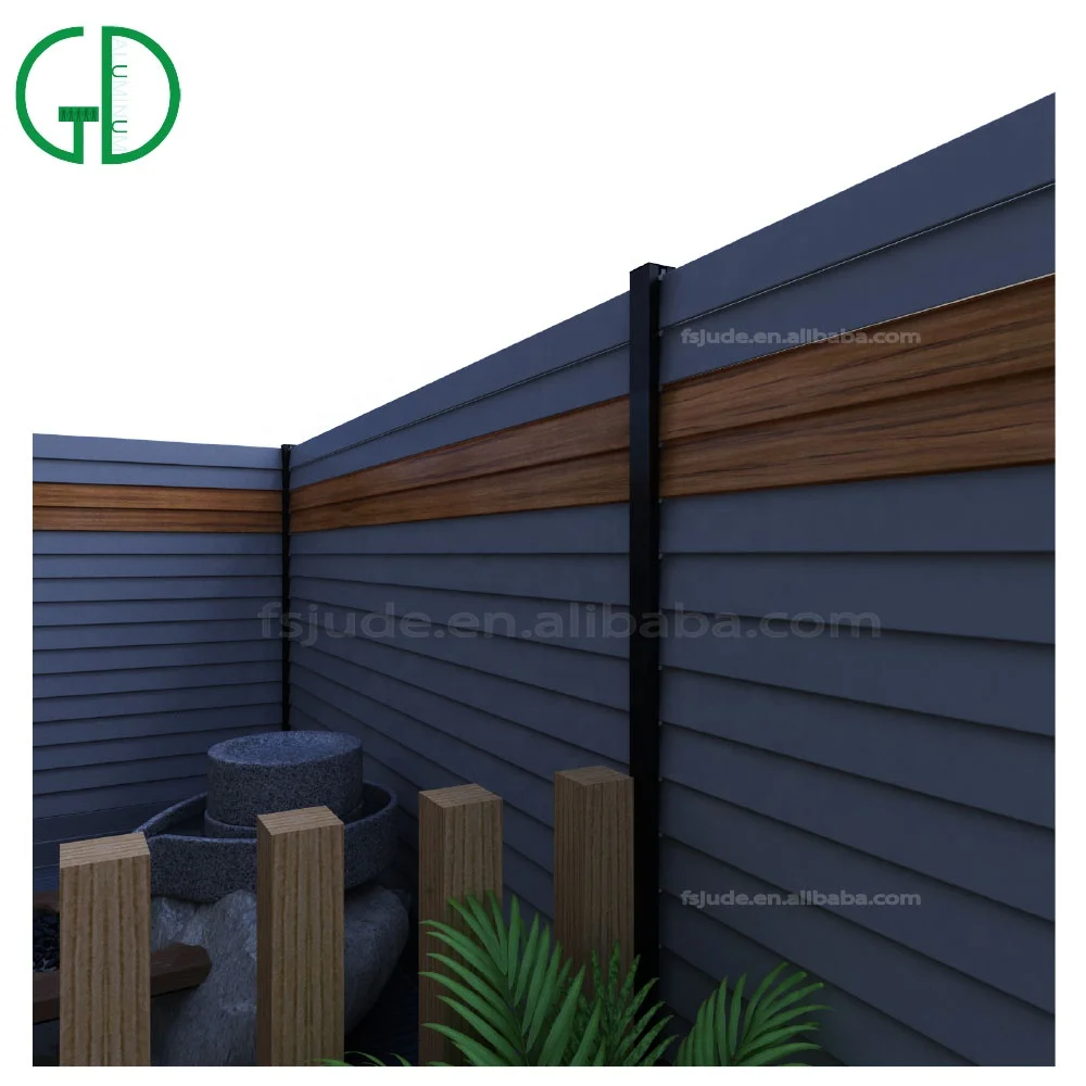 GD aluminum fence for home trellis gates alu garten zaun aluminium cortenstahl pferd sichtschutz - Image 2