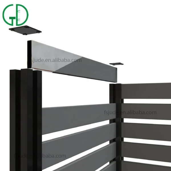 GD aluminum fence for home trellis gates alu garten zaun aluminium cortenstahl pferd sichtschutz - Imagen 4