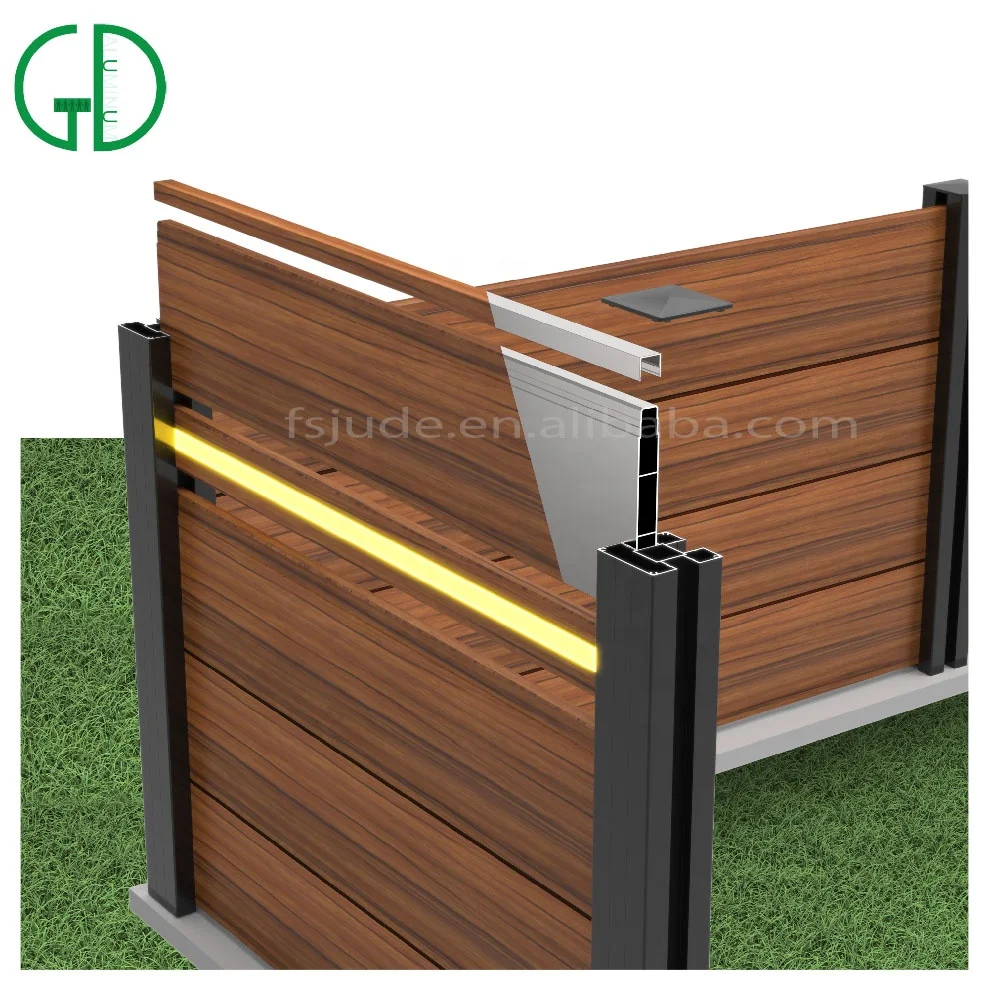 GD aluminium art cercas de jardin para casas jardin aluminio australia canada art clearvu exterior fence price system - Image 4