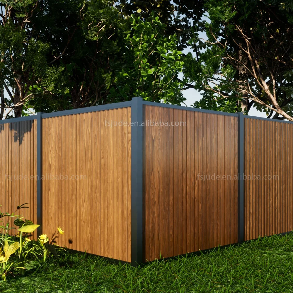 GD decorative aluminum white fence lattice private garden prefabricated led aluminum fence manufacturing - صورة 5