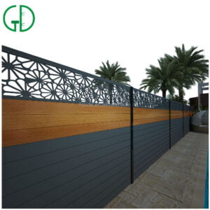 GD Aluminum Fence for house Supplier Manufacturer Decorative Garden Farm Black Wood Fence Panels