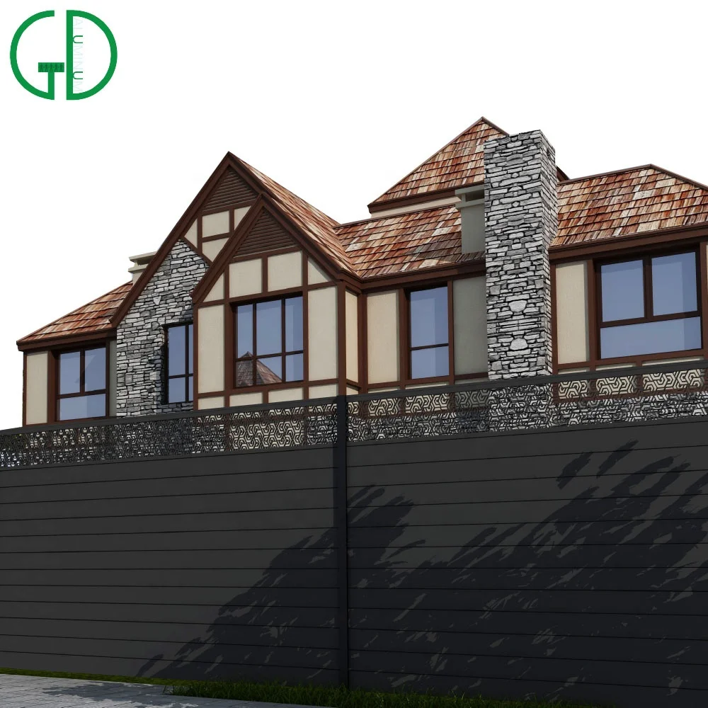 GD Aluminum Fence for house Supplier Manufacturer Decorative Garden Farm Black Wood Fence Panels - Image 2