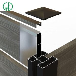 GD residential aluminum privacy fence outdoor retractable composite panel garden strong fencing trellis gates