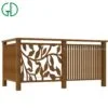 GD Aluminum modern glass balustrade post outdoor handrail stair baluster deck wpc led balusters balcony railing