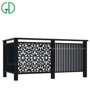 GD aluminium glas balkon moderne leuning trap luukse buite ontwerp dwg post geboë terras balustrade trap reling