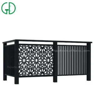 GD Aluminium Glas Balkon moderne Handlauf Treppe Luxus Outdoor Design DWG Pfosten gebogene Terrasse Balustrade Treppengeländer