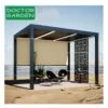 GD pergola with led light customized adjustable waterproof louvered roof motorized pergola aluminium - Image 4
