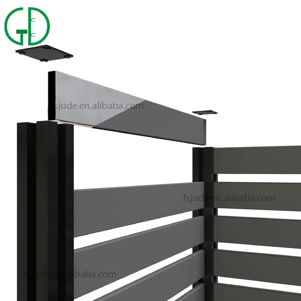 GD high quality safety privacy pool aluminum black fence swimming ornaments collapsible roof panel designs - Image 3