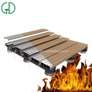 GD aluminium deck joist system floor structure balcony board profil cedar outdoor
