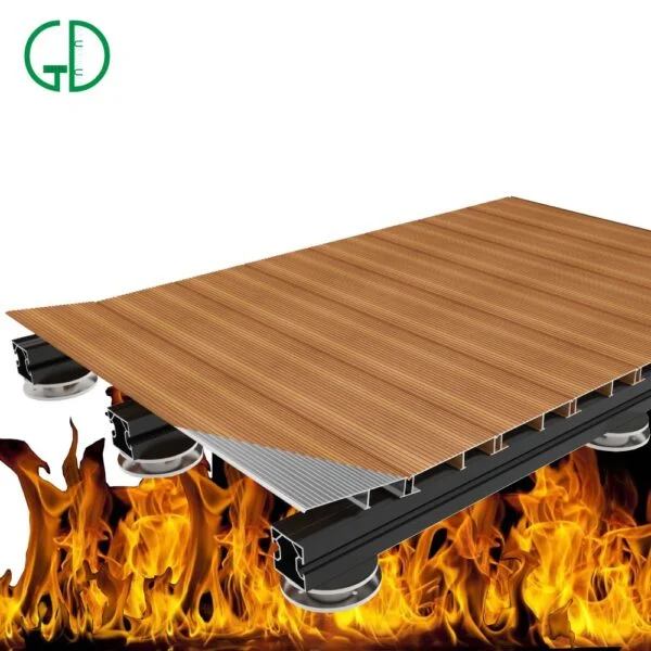 GD aluminum decking materials Composite Floor Water Proof Termite Resistant Decking