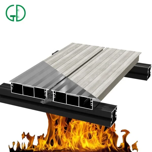 GD aluminum decking materials Composite Floor Water Proof Termite Resistant Decking - Image 2