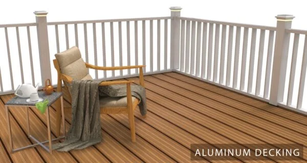 GD aluminum decking materials Composite Floor Water Proof Termite Resistant Decking - Image 4