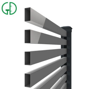 Eco-friendly Privacy Aluminium Slat Fencing Horizontal Aluminum fence Louver Fence Panels Privacy