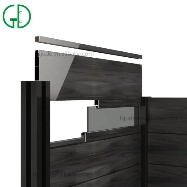 GD aluminum fence manufacturers Eco Friendly Aluminium Profile Fence - Obraz 2
