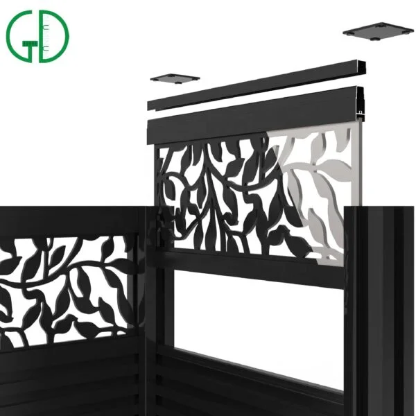 GD aluminum fence manufacturers Eco Friendly Aluminium Profile Fence - Obraz 4