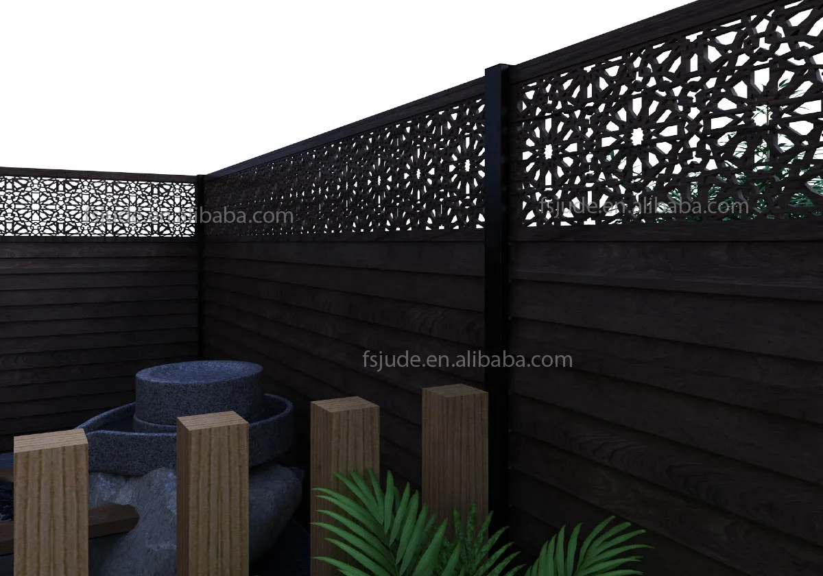 поставка алюминиевого забора съемный алюминиевый современный дом декоративный балкон diy легкий эко дизайн панелей забора евровиллы - Изображение 4