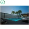 GD aluminum fencing panels 4ft 10ft slat 6 8 feet willow cheap yard wind dust privacy cedar no dig eatate backyard fencing - 图片 3
