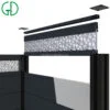 GD aluminum fencing panels 4ft 10ft slat 6 8 feet willow cheap yard wind dust privacy cedar no dig eatate backyard fencing - 图片 5