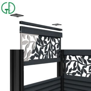 GD aluminium fences styles for houses rooftop home garden swimming pool composite cheap fence