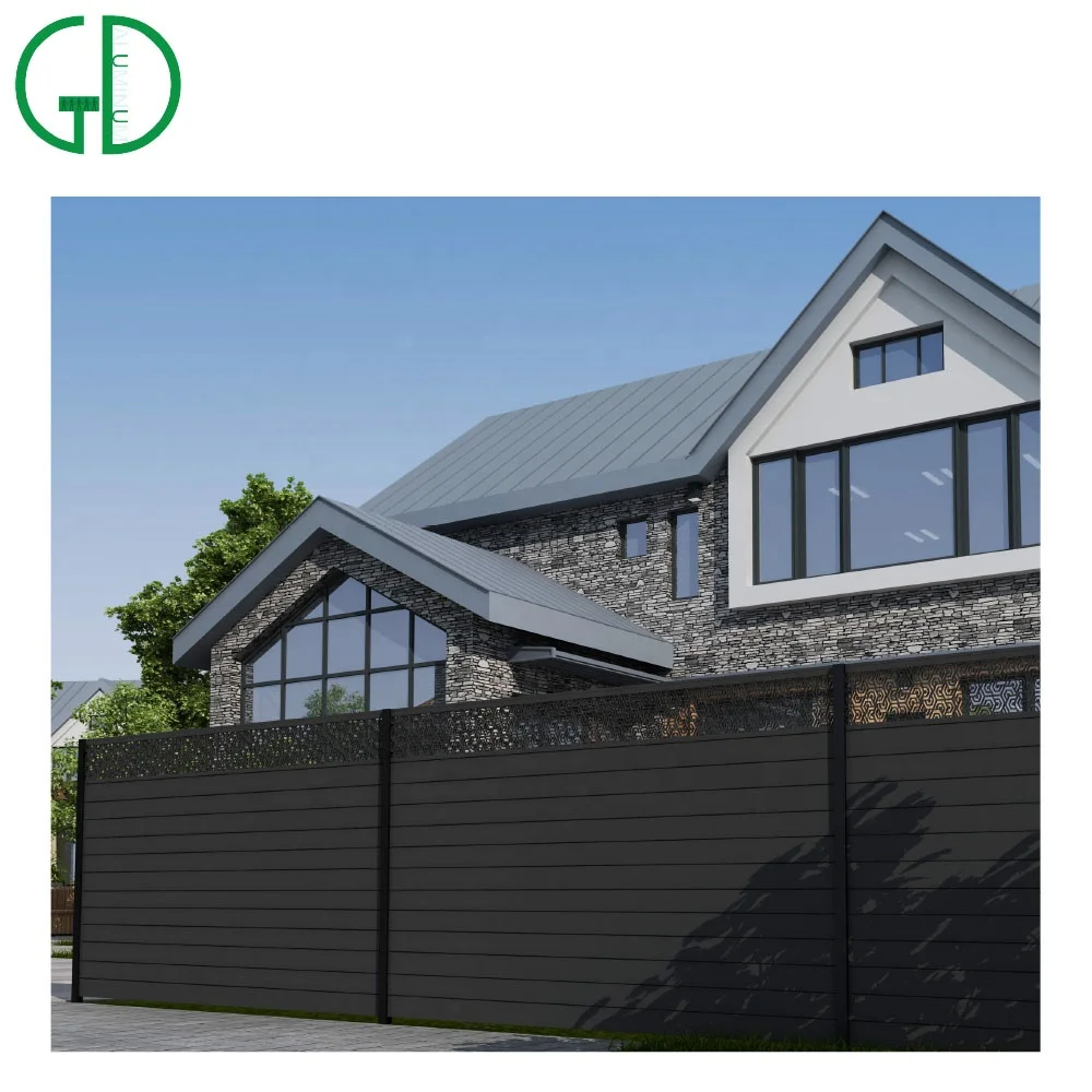 GD aluminium pool staket spaljé hus trädgård simning privat trädgård alu zaun aluminium skärm staket - Bild 5