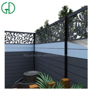 GD aluminium fence cost garden decorative metal wall laser cut privacy fencing panel