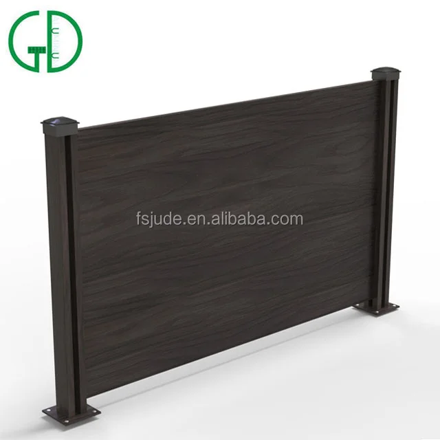 Widely Used Privacy Fence Panels / Powder Coated Metal Aluminium Fence Black - Imagem 5