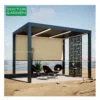 GD pergola for garden with led light chinese style kit electric pergolas baratas para jardin antique glass pergola aluminum