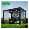 GD pergola for garden with led light chinese style kit electric pergolas baratas para jardin antique glass pergola aluminum - Image 4