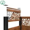 GD backyard aluminum fence panel designs prefab smart porch portable perimeter perforated home
