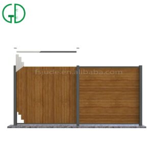 سياج GD من الألومنيوم لألواح السياج المركبة لسياج خصوصية الأرض
