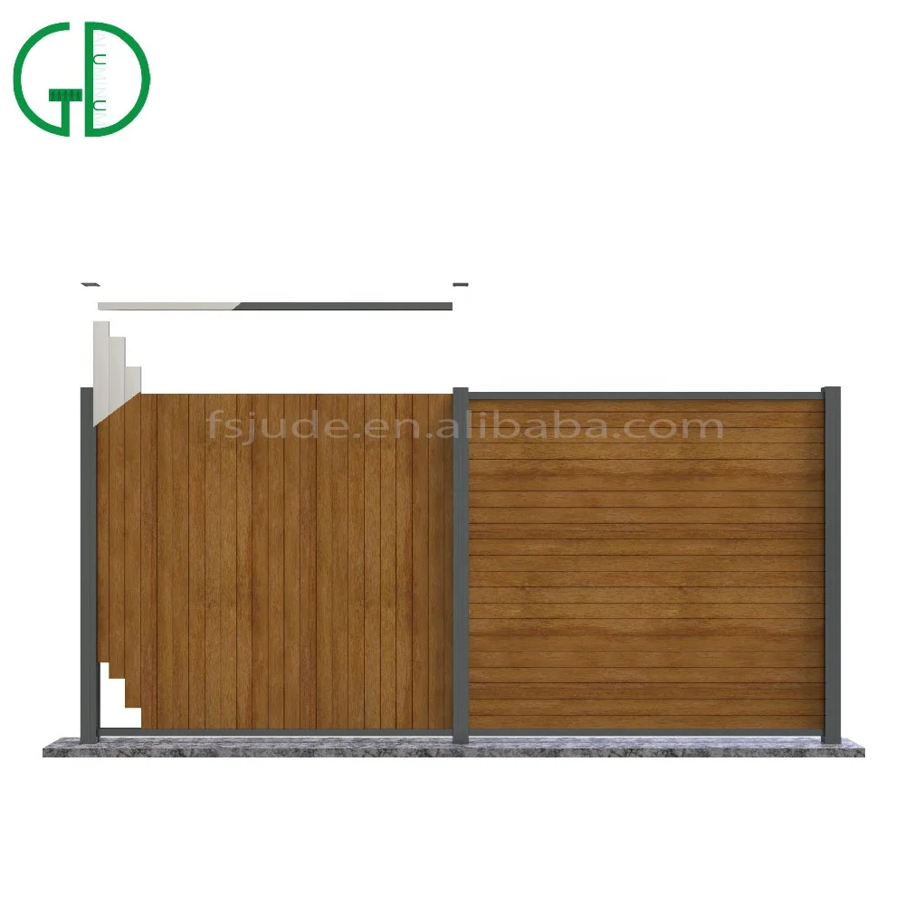 GD fence aluminum for land sichtschutz zaun composite fence boards