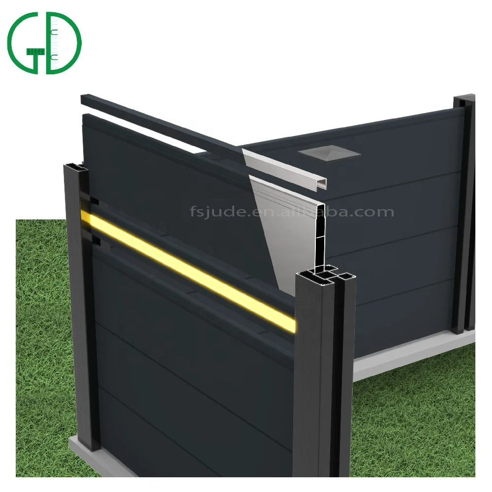 GD fence aluminum for land sichtschutz zaun composite fence boards - Image 3