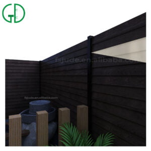 GD Aluminium heinings hout moderne huis heining groothandel ontwerp buite hout hekke vir villa