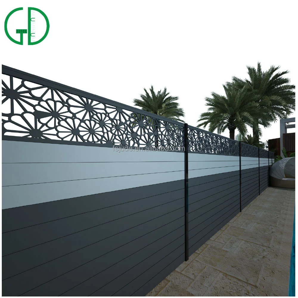 China privacy safety modern aluminum fence panel garden lattice cheap swimming pool