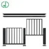 GD aluminum handrail glass balcony modern luxury outdoor stair design dwg post curved terrace balustrade staircase railing - Image 3