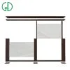 GD aluminum handrail glass balcony modern luxury outdoor stair design dwg post curved terrace balustrade staircase railing - Image 4