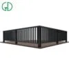 GD aluminum handrail glass balcony modern luxury outdoor stair design dwg post curved terrace balustrade staircase railing - Image 6