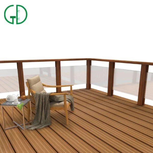 GD Aluminium Frameless Decking Balcony Railing Handrail Balustrades+ Aluminum Glass Balustrade - Image 2