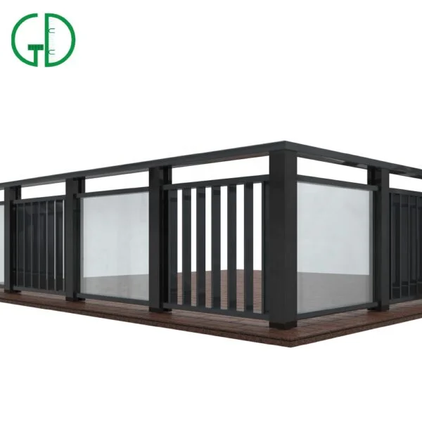 GD Aluminium Frameless Decking Balcony Railing Handrail Balustrades+ Aluminum Glass Balustrade - Image 3