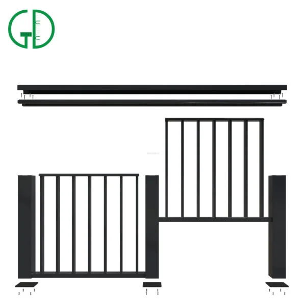 GD Aluminium Frameless Decking Balcony Railing Handrail Balustrades+ Aluminum Glass Balustrade - Image 4