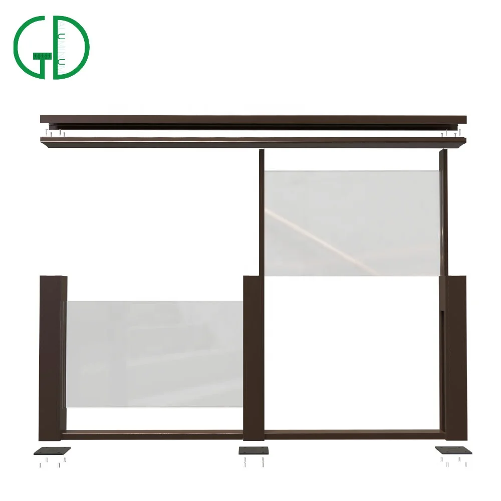 GD aluminium räcke design för balkong porslin priser utomhus veranda komposit däck system inlägg design hus räcke - Bild 3