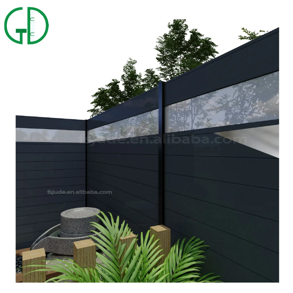 GD aluminum posts for fence wooden powder coating square round hollow wpc composite - Image 5