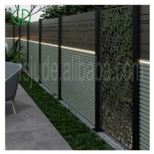 aluminum fence lowes modern slat used modular horizontal corrugated decorative aluminum fence panels outdoor