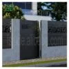 aluminum fence with gate garden privacy horizontal hardware mesh profile finial accessories toppers