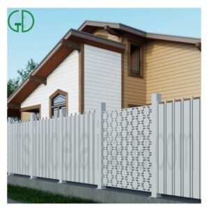 GD Commercial High End Vertical White Aluminium Staket Staket Staket Paneler 6x8 Moderna system