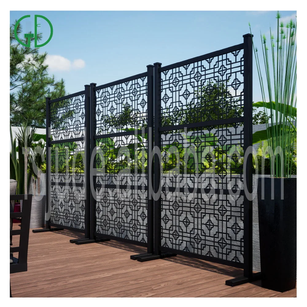 aluminium zaun garten fence balcony profile piquet cloture occasion cloture de jardin en aluminium grillage haut 3m zaun sichtschutz - Image 6